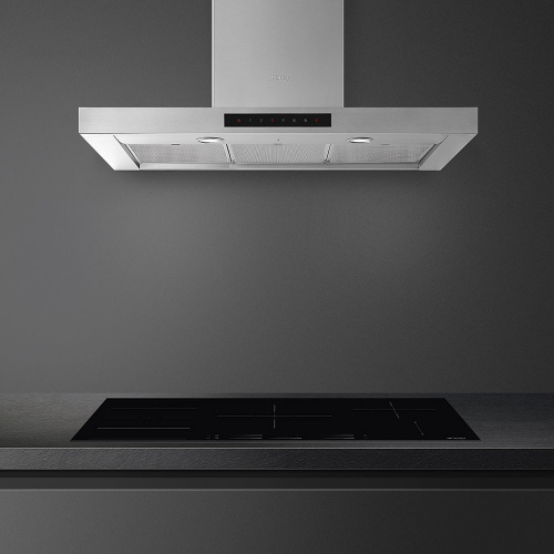Каминная вытяжка Smeg KICT90BL фото 3