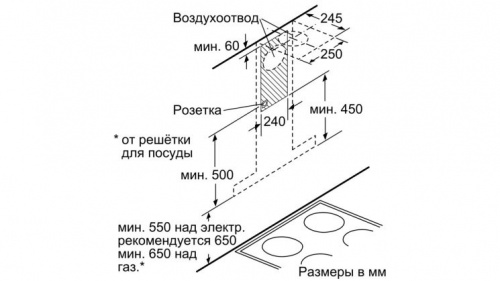 Каминная вытяжки Neff D65BCP2N0 фото 3