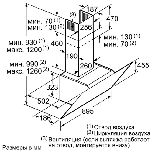 Каминная вытяжка Neff D95IMW1N0 фото 5
