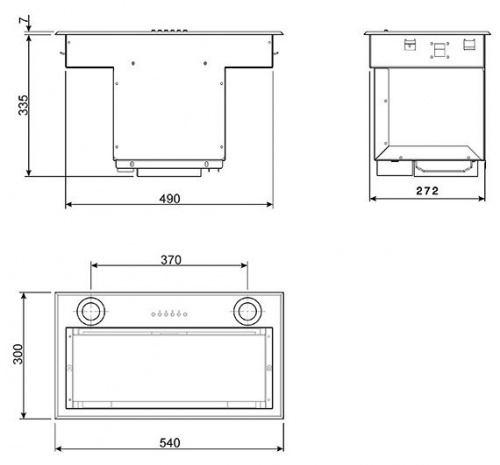 Встраиваемая вытяжка Smeg KSEG58PXE фото 3