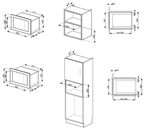 Встраиваемая микроволновая печь Smeg FMI325X фото 4