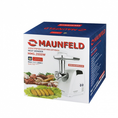 Мясорубка Maunfeld MMG2000W белый фото 12