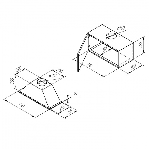 Встраиваемая вытяжка Kuppersberg INLINEA 70 LX фото 3