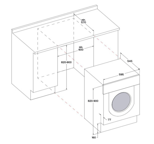 Встраиваемая стиральная машина Whirlpool BI WMWG71484E фото 3