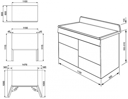 Электрическая плита Smeg TR4110IRW фото 3