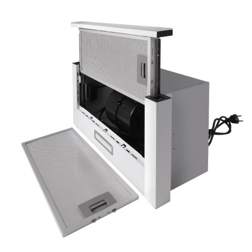Встраиваемая вытяжка Exiteq EX-1075 white glass фото 4