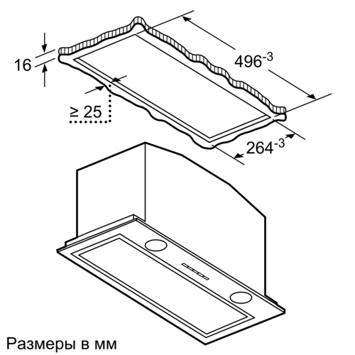 Встраиваемая вытяжка Neff D55ML66N1 фото 8