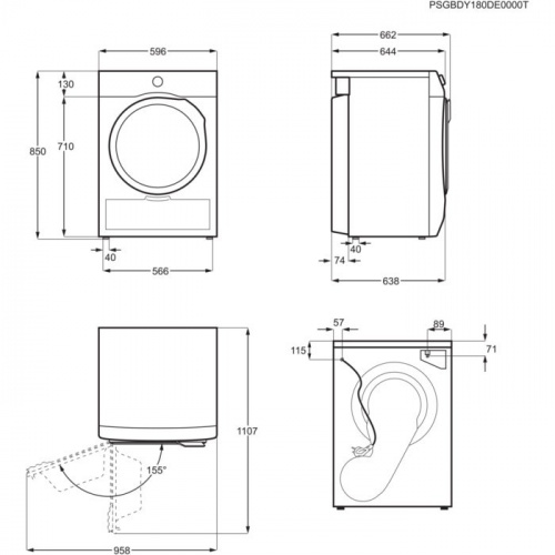 Сушильная машина Electrolux EW8HR458B фото 3