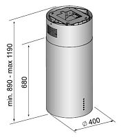 Островная вытяжка Korting KHA 4970 X Cylinder