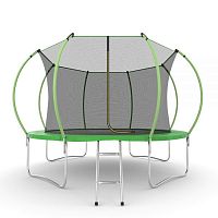 Батут Evo Jump Internal 12ft Green с внутренней сеткой и лестницей