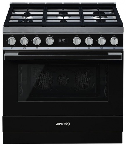 Комбинированная плита Smeg CPF9GMBL