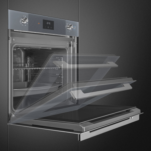 Встраиваемый электрический духовой шкаф Smeg SO6100S2S фото 3