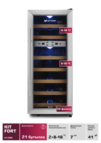 Винный шкаф Kitfort КТ-2406 фото 5