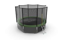 Батут Evo Jump External 12ft Green Lowernet + сетка