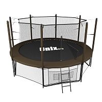 Батут Unix Line 10 ft inside black/brown