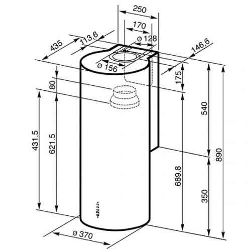 Каминная вытяжка Smeg KR37XE фото 3