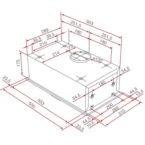 Встраиваемая вытяжка Teka GFH 55 Stainless Steel фото 3