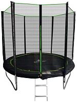 Батут MiSoon 8ft-252 BASIC с внешней сеткой и лестницей