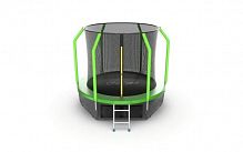Батут Evo Jump Cosmo 8ft Green Lowernet + сетка