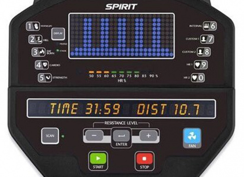 Эллиптический тренажер Spirit CE850 Graphite gray фото 5