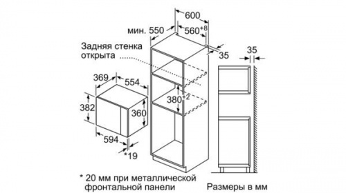 Встраиваемая микроволновая печь Neff HLAWD53W0 фото 7