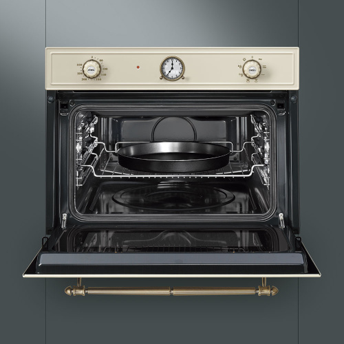 Встраиваемая микроволновая печь Smeg SF4750MPO фото 3