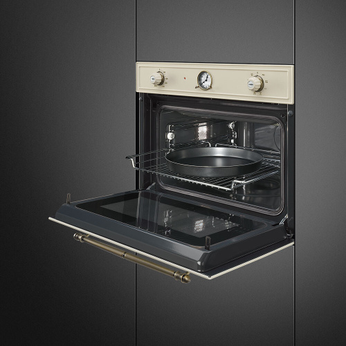 Встраиваемая микроволновая печь Smeg SF4750MPO фото 4