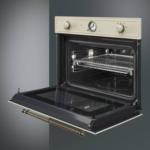 Встраиваемая микроволновая печь Smeg SF4750MPO фото 5