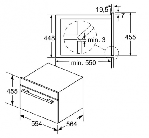Встраиваемая микроволновая печь Bosch COA565GB0 фото 4