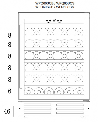 Винный шкаф Temptech WPQ60SCS фото 8