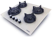 Встраиваемая газовая варочная панель Ginzzu HCG-444 бежевый