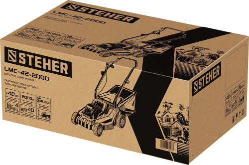 Газонокосилка сетевая STEHER LMC-42-2000 фото 14