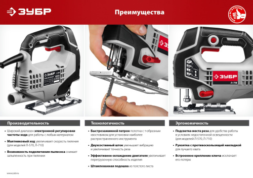 Лобзик Зубр Л-570 фото 12
