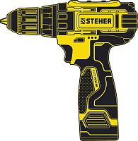 Аккумуляторная дрель-шуруповерт STEHER CD-120-2
