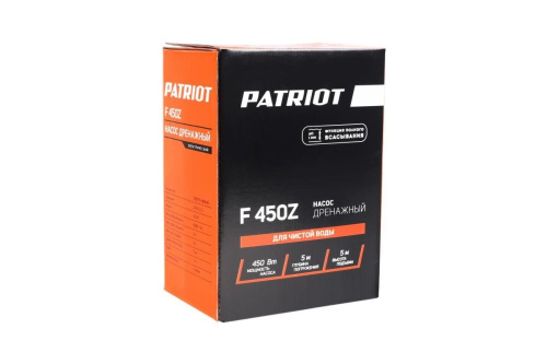 Насос дренажный Patriot F 450Z фото 3