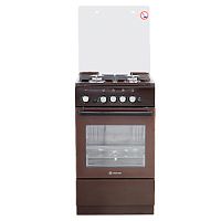 Газовая плита DeLuxe 5040 32г кр чр-014 коричневый