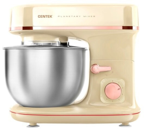 Миксер Centek CT-1139 бежевый/хром фото 2