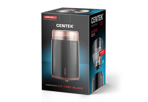 Кофемолка Centek CT-1351 черный фото 5