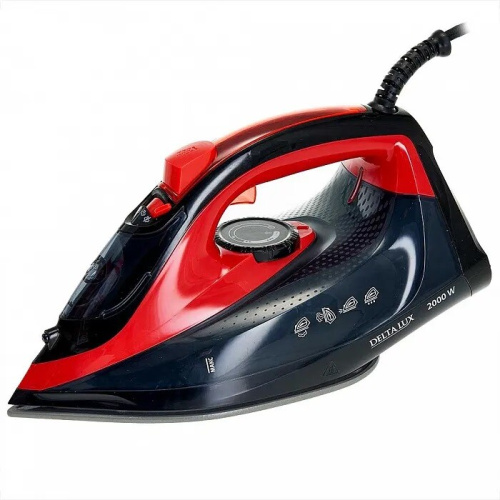 Утюг Delta LUX DE-3000 черный/красный фото 2