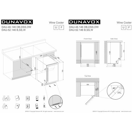Винный шкаф Dunavox DAUF-39.121DSS фото 3