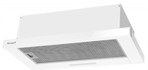Встраиваемая вытяжка Weissgauff Hide 600 White Glass
