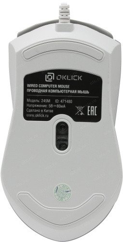 Мышь Oklick 245M White фото 4