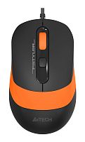 Мышь A4Tech Fstyler FM10 черный/оранжевый