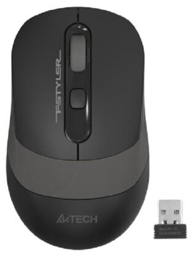 Мышь A4Tech Fstyler FG10S черный/серый
