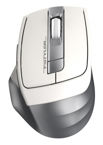Мышь A4Tech Fstyler FG35 серебристый/белый