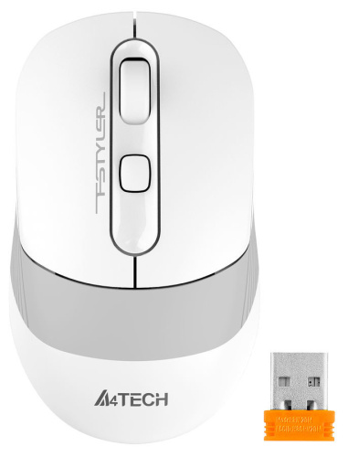 Мышь A4Tech Fstyler FB10C белый/серый фото 3