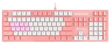 Клавиатура A4Tech Bloody B800 розовый/белый