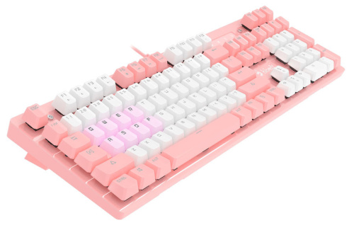 Клавиатура A4Tech Bloody B800 розовый/белый фото 10