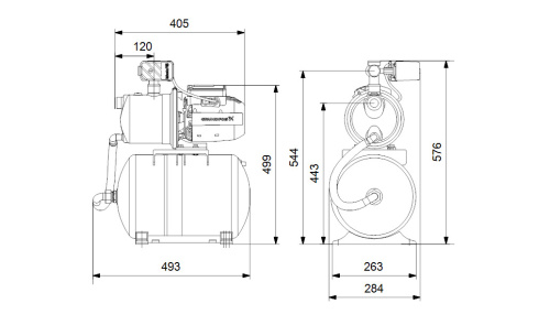 Насосная станция Grundfos JP 3-42 PT-H фото 5