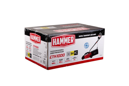 Газонокосилка электрическая Hammer ETK 1000 фото 10